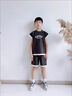 WVD國際品牌男童夏裝2025新款中大童無(wú)袖背心帥氣運動(dòng)兩件套 灰色 120 cm:碼身高1.1米:30-45斤 曬單實(shí)拍圖