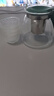 茶壺泡茶器整套茶具茶水分離玻璃耐熱泡茶壺花茶套裝茶漏 綠把一壺四杯 1000ml 曬單實(shí)拍圖