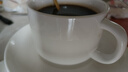 友來福陶瓷咖啡杯 歐式簡約白色拉花咖啡杯套裝220ml大容量馬克杯 曬單實拍圖
