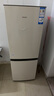 海爾（Haier）冰箱出品雙開門二門177升冰箱家用小型冰箱租房省電不占地冷藏冷凍兩用統(tǒng)帥家用小冰箱 以舊換新 177升雙門冰箱節(jié)能省電 兩天約用1度電 曬單實拍圖