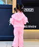 G.duck小黃鴨女童套裝2025春秋新款兒童可愛(ài)休閑裝寶寶公主風(fēng)連帽兩件套 淡粉色喇叭褲套裝 均碼 90 曬單實(shí)拍圖
