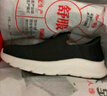 足力健老人鞋一腳蹬中老年輕便休閑鞋絲麻爸爸鞋25117005J 碳灰-42 曬單實拍圖