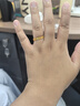 周六福  黃金戒指女款足金琺瑯漸變多色花卉指環(huán) 計價 15號-2.47g 曬單實拍圖