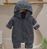 G.DUCKKIDS小黃鴨嬰兒連體衣服春秋款帥氣男寶寶休閑外出防風(fēng)沖鋒衣嬰幼兒 三色織帶灰沖鋒衣 90cm 90碼建議80-1歲半-2歲 曬單實(shí)拍圖