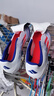 adidas F50 CLUB TF人造草地/室外硬地碎釘足球鞋男女阿迪達(dá)斯 白/紅熒光/亮藍(lán) 42 曬單實(shí)拍圖