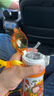 膳魔師（THERMOS）兒童水杯316l不銹鋼保溫杯寶寶水杯小學(xué)生吸管杯耐磨防摔可斜跨 黃恐龍 320ml（帶恐龍蛋+杯繩） 曬單實(shí)拍圖