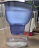碧然德 【孫穎莎推薦】家用濾水壺凈水壺濾芯3.5L大容量 晨汐水壺藍色+標準版濾芯2枚 曬單實(shí)拍圖