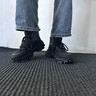 COSMICKISS馬丁靴男透氣厚底增高英倫風高幫工裝靴戶外登山防滑耐磨工作鞋子 黑色高幫【44碼】 曬單實拍圖