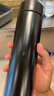 初覓智能保溫杯男女士水杯大容量304不銹鋼茶杯便攜車載辦公室杯子 【304不銹鋼+茶漏】商務(wù)黑 500ml 曬單實拍圖