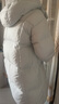 艾萊依（ERAL）女士羽絨服軟糯泡芙中長(zhǎng)款羽絨服可脫卸連帽鴨絨保暖加厚羽絨服 冰清藍(lán) S 155【建議80-110斤】 曬單實(shí)拍圖