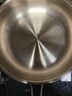 雙槍平底鍋 不粘煎炒鍋無涂層316L不銹鋼牛排鍋電磁燃?xì)馔ㄓ?6cm帶蓋 曬單實拍圖