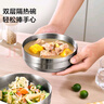 京東京造304不銹鋼碗 湯碗 雙層隔熱餐具面碗套裝飯碗家用13cm 6只裝 曬單實(shí)拍圖