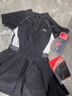 李寧（LI-NING）泳衣女連體裙式游泳衣遮肚顯瘦抗氯速干溫泉泳裝546 黑色 L  曬單實拍圖