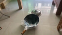 榮事達（Royalstar）章丘手工鍛打鐵鍋圓底老式炒鍋無(wú)涂層不粘炒菜鍋燃氣灶帶蓋34cm 曬單實(shí)拍圖