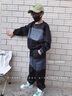 G.DUCKKIDS男童套裝春秋裝2025新款中大童加絨款衣服洋氣男孩加厚衛(wèi)衣兩件套 871黑色 160 cm 曬單實(shí)拍圖