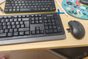 雙飛燕（A4TECH）WKG-1000無(wú)線(xiàn)鍵鼠套裝 臺式電腦筆記本外接辦公打字薄膜鍵盤(pán)鼠標套裝無(wú)線(xiàn)便攜 黑色 曬單實(shí)拍圖