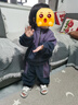 巴厘小豬兒童搖粒絨套裝秋冬男童加厚保暖兩件套洋氣寶寶分體衣服女童秋裝 夜色藍(lán) 90 曬單實拍圖