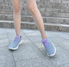 斯凱奇（Skechers）女鞋秋季緩震健步鞋厚底增高休閑運(yùn)動(dòng)鞋跑步鞋125641 灰色/淡紫色/GYLV 37 曬單實(shí)拍圖