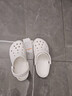 crocs卡駱馳洞洞鞋貝雅男鞋女鞋輕便耐磨一腳蹬拖鞋休閑鞋|10126 白-100 37 /38(230mm) 曬單實(shí)拍圖