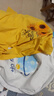 珞妮純棉t恤女長(cháng)袖春秋裝新款女裝韓版寬松百搭休閑體恤女上衣打底衫 黃向陽(yáng)花+白色抱月兔 XL 建議110-125斤 曬單實(shí)拍圖