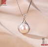 老銀匠單顆10mm淡水珍珠項鏈送女友s925珍珠銀項鏈女情人節(jié)禮物銀鎖骨鏈 曬單實拍圖