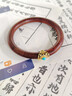 Vana紫檀木手鐲女檀木手環(huán)鐲子七夕情人節(jié)禮物送女朋友老婆 紫檀手鐲【松石款】【品牌禮盒】 【60#圈口】 曬單實拍圖