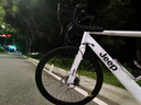 Jeep吉普公路自行車(chē)碟剎變速自行車(chē)男女學(xué)生公路車(chē)競技代步車(chē)-RS730 RS730-公路把-皎月白-鋁合金 M碼（適合身高165-185CM） 21速-初學(xué)者騎行(入門(mén)款) 曬單實(shí)拍圖
