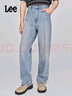 Lee25新品EasyRider寬松中腰闊腿淺藍男牛仔褲潮流 曬單實(shí)拍圖
