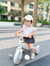 麥格萌兒童三輪車(chē)自行車(chē)1-3-6歲腳踏車(chē)帶推桿寶寶嬰兒平衡車(chē)滑行車(chē)童車(chē) 咖色【靜音輪+音樂(lè )燈光+推桿】 曬單實(shí)拍圖