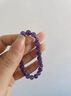 中國珠寶紫水晶手串女水晶手鏈情侶生日七夕禮物送女友老婆 紫水晶手串6mm 曬單實(shí)拍圖
