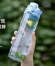 樂扣樂扣（LOCK&LOCK）人魚線塑料運(yùn)動(dòng)水杯夏天便攜水壺帶刻度提手男女水杯子700ML藍(lán)色 曬單實(shí)拍圖