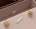周生生七夕永系列 玫瑰花立體花瓣黃金耳釘足金耳環(huán)生日禮物68730E定價 曬單實拍圖
