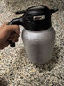 太空獅純鈦燜茶壺帶機械顯溫家用保溫水壺鈦悶泡壺純鈦茶倉茶壺定制刻字 純鈦內膽-銀色1.5L 曬單實(shí)拍圖