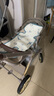 InnoTruth繆斯嬰兒車0-3歲用折疊可坐可躺帶減震輕便高景觀0-6新生兒手推車 可可棕-懸浮護(hù)脊+大輪強(qiáng)減震 曬單實(shí)拍圖