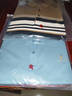 夢(mèng)特嬌（MONTAGUT）夏季男士Polo衫含桑蠶絲商務(wù)刺繡休閑百搭T恤 湖藍 52  曬單實(shí)拍圖