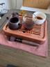 尚言坊花梨木實(shí)木小茶盤(pán)儲水式茶托盤(pán)輕奢高檔家用辦公室瀝水式干泡茶臺 曬單實(shí)拍圖