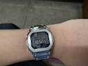 Mtin改裝金屬表帶表殼適用于卡西歐 DW5600 G-5600E GW-B5600戶(hù)外運動(dòng)防水防汗小方塊手表帶 銀色表帶表殼一套 5610mmm 曬單實(shí)拍圖