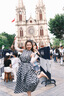 ELLE法式洋氣黑白格紋設計感無(wú)袖連衣裙女2025夏季新款優(yōu)雅長(cháng)裙 黑白 M 曬單實(shí)拍圖