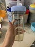 HEGEN海格恩吸管杯兒童水杯學飲杯奶瓶1-3-6歲直飲吸管嬰兒寶寶牛奶杯 【獨立抓握】 330ml 吸管杯-浪漫紫 曬單實拍圖