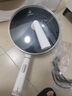 美的（Midea）電炒鍋 電火鍋 電蒸鍋 電煮鍋 家用多用途炒菜專用鍋 4L一體電熱鍋不粘鍋 HGE2811B 配蒸籠木鏟 曬單實(shí)拍圖