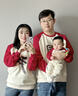 G. DUCKKIDS小黃鴨中國風(fēng)親子裝母子長(cháng)袖衛衣秋冬款炸街母女母子親子裝小月齡 我們款(酒紅拼淡杏色)不加絨 180 大人上衣XL(我字) 曬單實(shí)拍圖