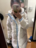 樂(lè )町【三防】中長(cháng)款工裝面包羽絨服女冬季新款抗靜電保暖外套 冬日白（現貨） L 曬單實(shí)拍圖