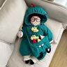 木木屋（mumuwu）品牌童裝嬰兒羽絨服連體衣冬季新生兒衣服白鴨絨保暖男女寶寶外套 綠色 80 適合8-10個(gè)月體重19-23斤 曬單實(shí)拍圖