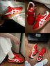Onitsuka Tiger鬼塚虎男女款德訓鞋 紅色運動(dòng)休閑鞋 TOKUTEN 1183C254 紅色/白色 36 曬單實(shí)拍圖
