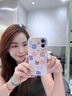 圣圖朗新款17AI按鍵全包iphone16pro手機殼蘋果15p液態(tài)硅膠13高級感14promax卡通11軟植絨12可愛女款全包 愛心格子熊【草紫色】16以上AI按鍵全包  iPhone 16 曬單實拍圖