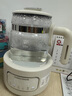 摩飛電器（Morphyrichards）全玻璃養(yǎng)生壺家用燒水壺多段控溫電熱水壺極速風冷恒溫壺沖奶泡奶機MR5602 1.2L 椰奶白 曬單實拍圖