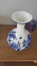 景德鎮(zhèn)陶瓷器中式骨瓷青花瓷花瓶擺件客廳插花薄胎酒柜裝飾品小號(hào) 青花骨瓷釉中彩榮華富貴梅瓶—送底座 曬單實(shí)拍圖
