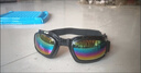 防風(fēng)眼鏡防流淚新款內襯加強海綿登山滑雪鏡摩托車(chē)騎行擋風(fēng)護目鏡墨鏡潮 黑框炫彩 眼鏡+鏡布 曬單實(shí)拍圖