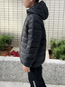 安踏兒童羽絨服男女童裝25年冬季新款透氣保暖舒適純色輕薄羽絨服 基礎黑-1 含絨量85% 150 充絨量48g 曬單實(shí)拍圖
