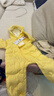 巴拉巴拉童裝嬰兒連體羽絨服輕薄羽絨服寶寶衣服2025冬裝抱衣爬服男童女童 黃色雪人-白鴨絨 90 cm-充絨量47g 曬單實(shí)拍圖